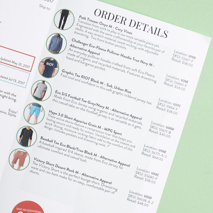 Wantable Mens Fitness August 2017 Clothing Subscription Box