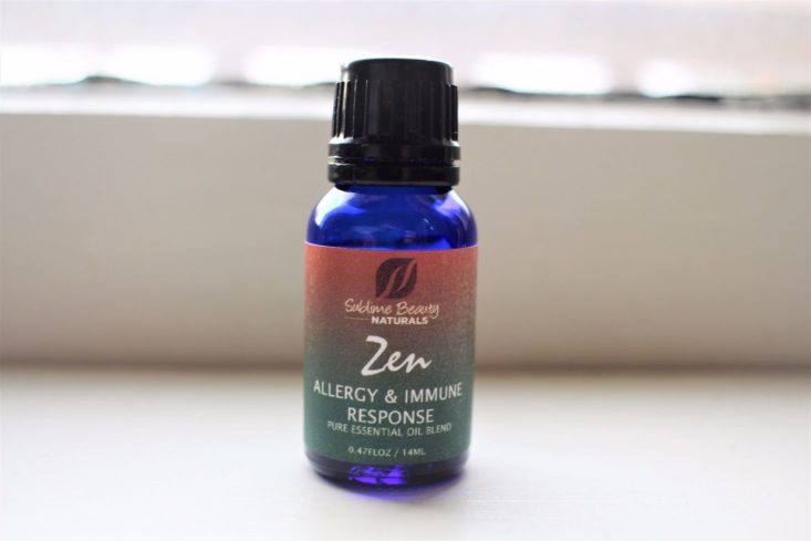 ZEN BOX August 2017 Health and Wellness Essential Oils Subscription Box