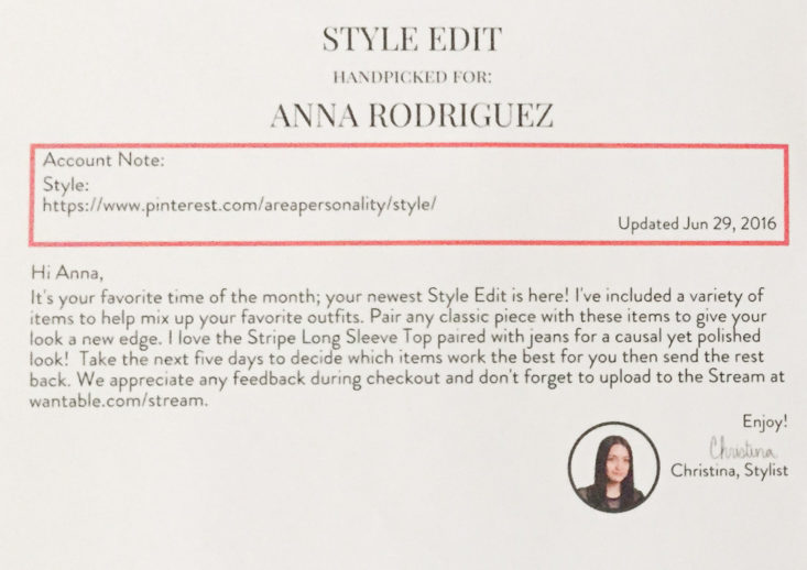 Wantable Plus Size Style Edit August 2017 Women's Clothing Subscription Box