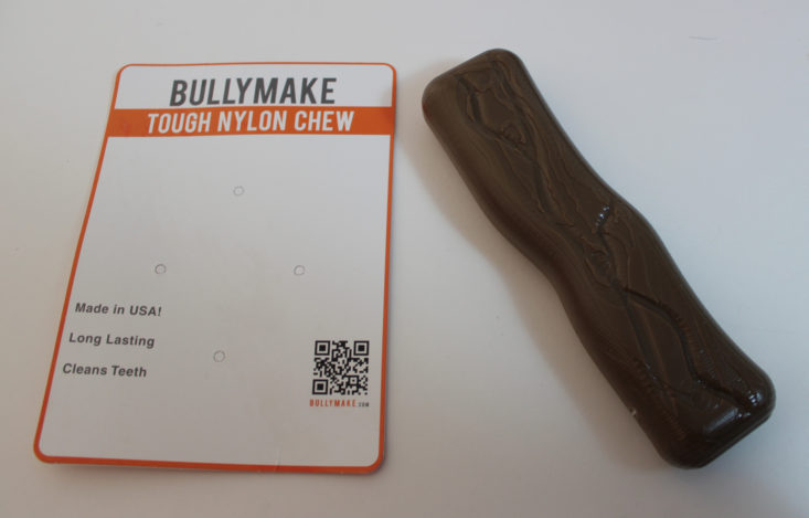 Check out the chew toys inside the September 2017 Bullymake box!