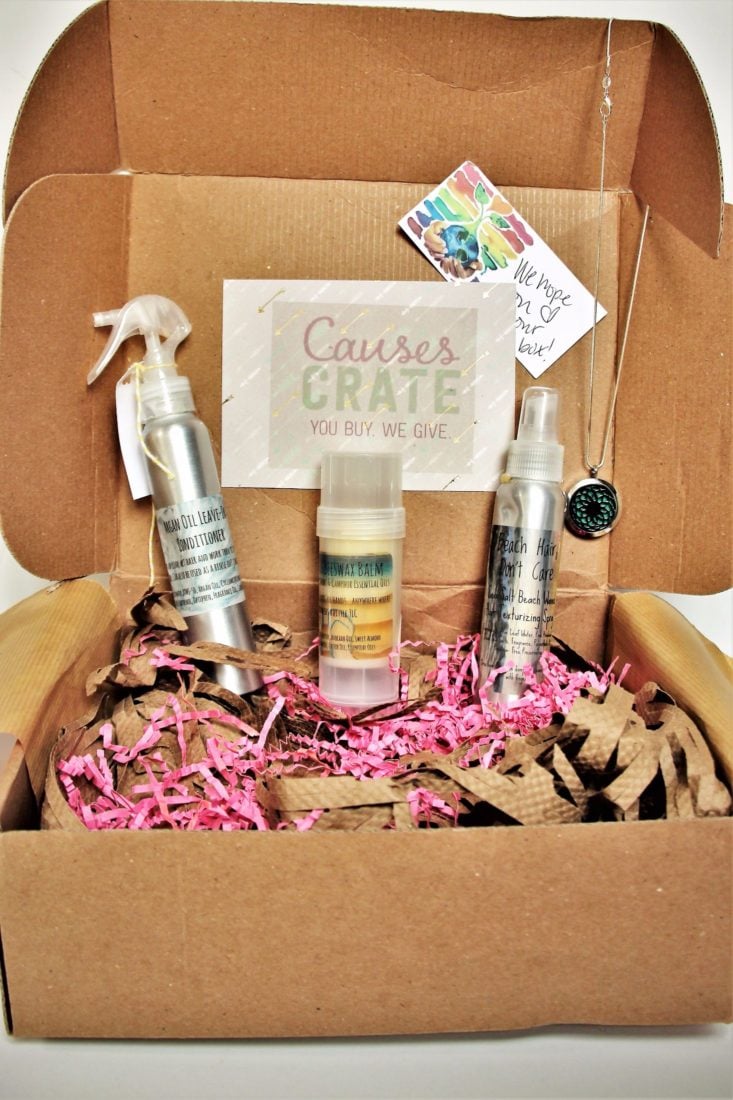 Causes Crate August 2017 Women's Subscription Box