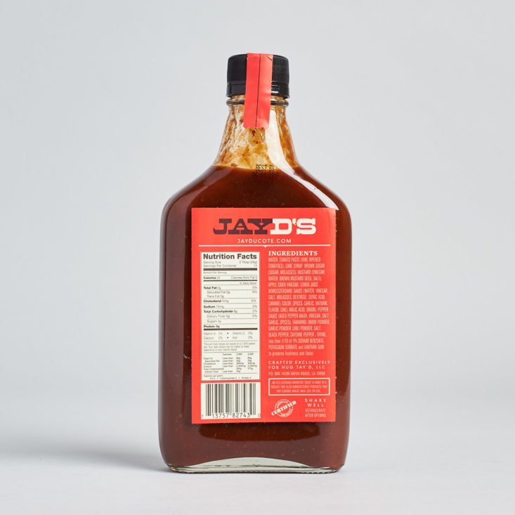 Crate Chef August 2017 - Jay D's Lousiana Barbeque Sauce