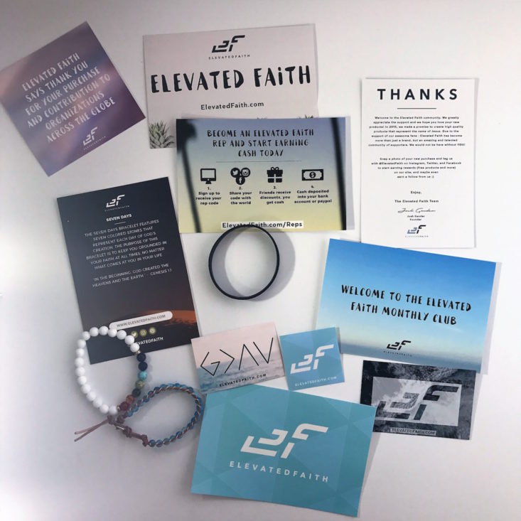 Elevated Faith September 2017 Religious and Faith-based Subscription Box