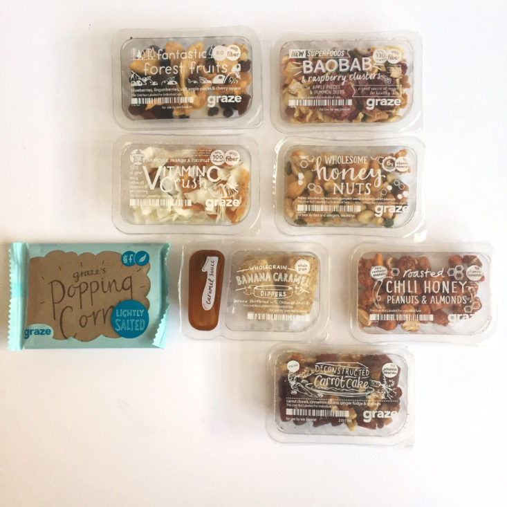 Graze 8 Snack Variety Box September 2017 - 0004