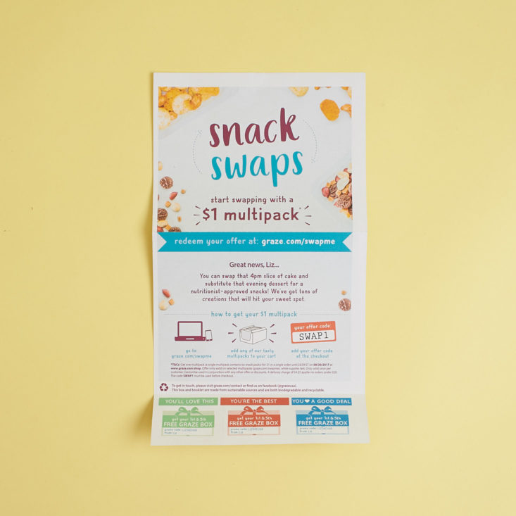 See all the healthy snacks in my September Graze subscription review!
