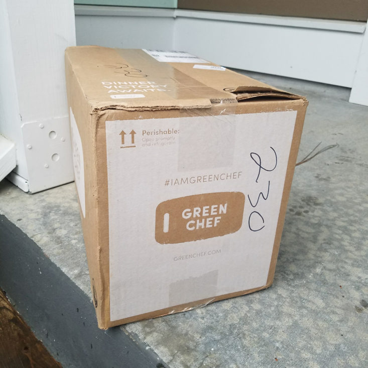 Green Chef August 2017 Meal Kit Delivery Box
