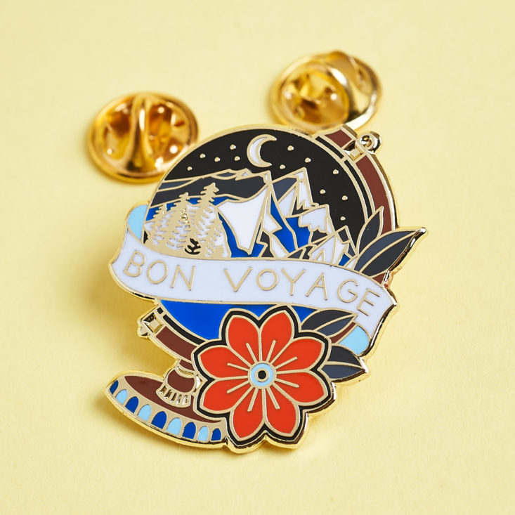 Check out the travel-inspired pins and patches in this month's Laserbrain Patch Co. pack!