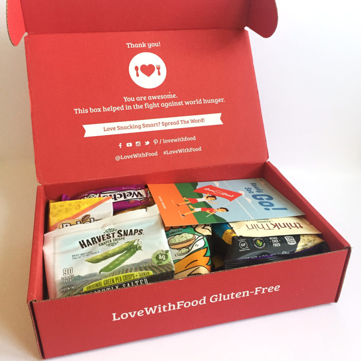 Love with Food Gluten Free Box September 2017 - 0002