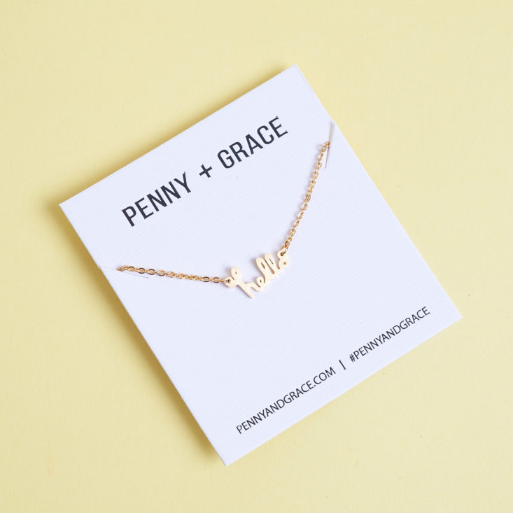 See the necklaces, earrings, and pin I got in the latest Penny and Grace jewelry subscription box!