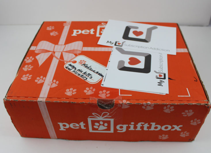 Pet Gift Box Cat September 2017 Pet Subscription Box