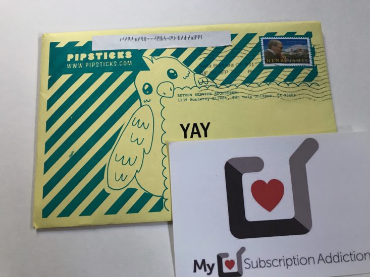 Pipsticks August 2017 Kid's Sticker Subscription Box