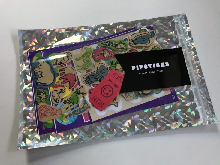 Pipsticks August 2017 Kid's Sticker Subscription Box