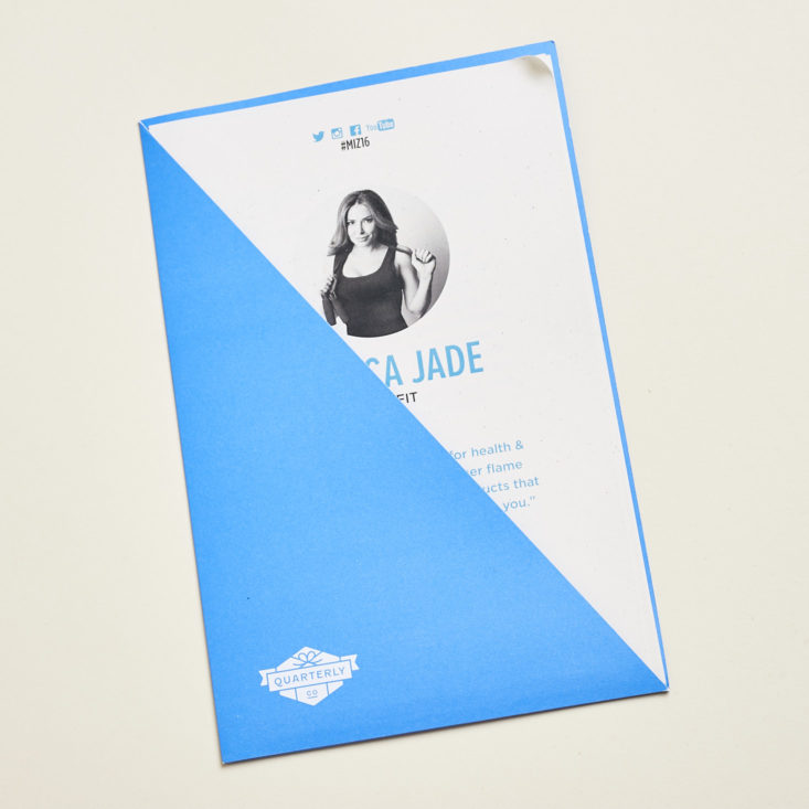 Check out the fitness and wellness products in the new Quarterly Co. box by Bianca Jade!