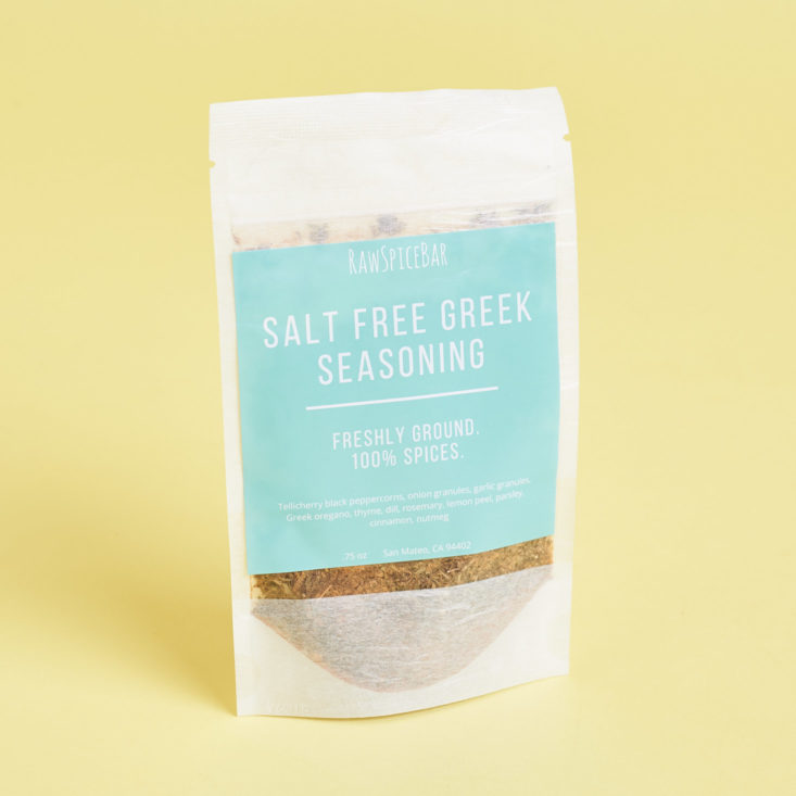 Raw Spice Bar Quarterly Spice Subscription - Salt Free Greek Seasoning