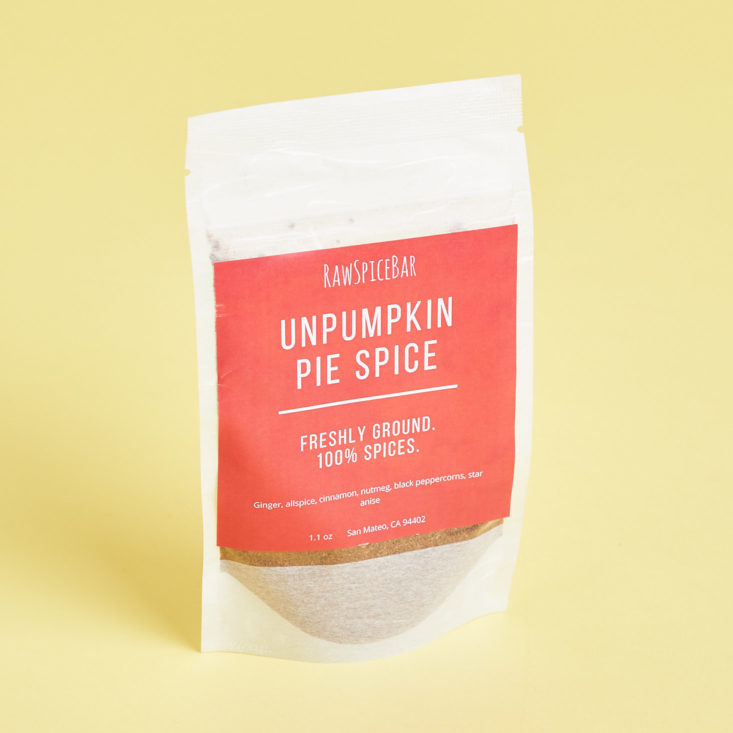 Raw Spice Bar Quarterly Spice Subscription - Unpumpkin Pie Spice