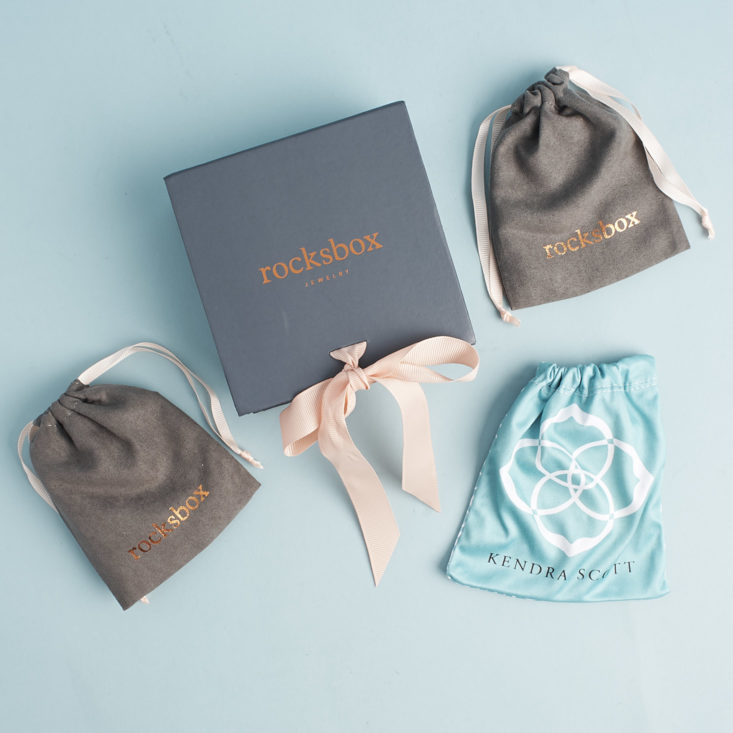 Check out the cool necklace, bracelet, and earrings in my September 2017 Rocksbox jewelry subscription!