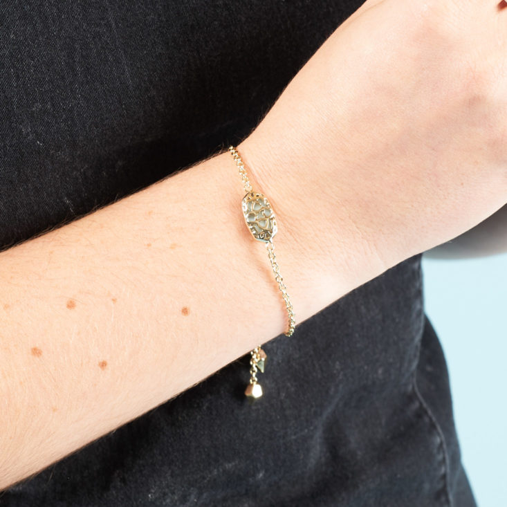 Check out the cool necklace, bracelet, and earrings in my September 2017 Rocksbox jewelry subscription!