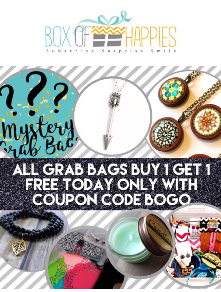 Box of Happies $15 Grab Bags – Buy One Get One FREE!