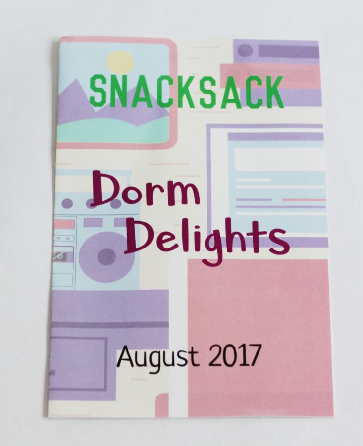 SnackSack August 2017 Snack Subscription Box