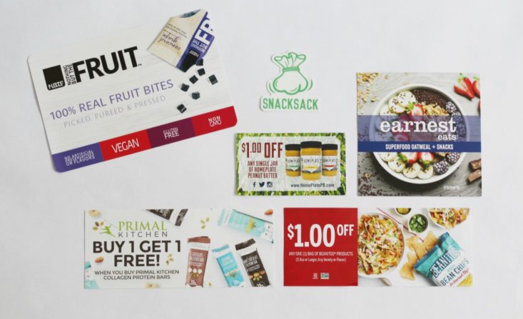 SnackSack August 2017 Snack Subscription Box
