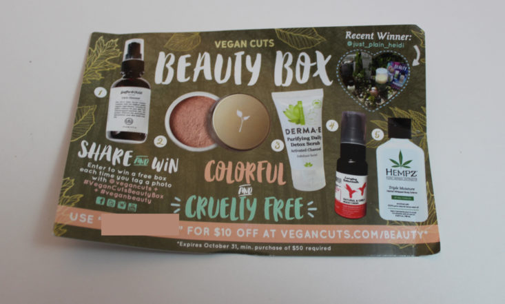 Vegan Cuts Beauty September 2017