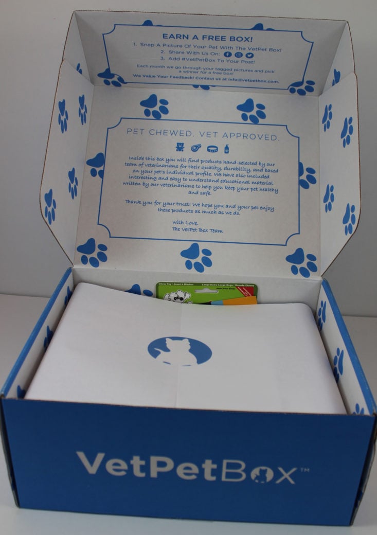VetPet Box Dog September 2017 Pet Subscription Box