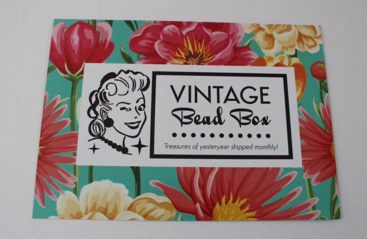 Vintage Bead Box September 2017 Crafting and DIY Subscription Box