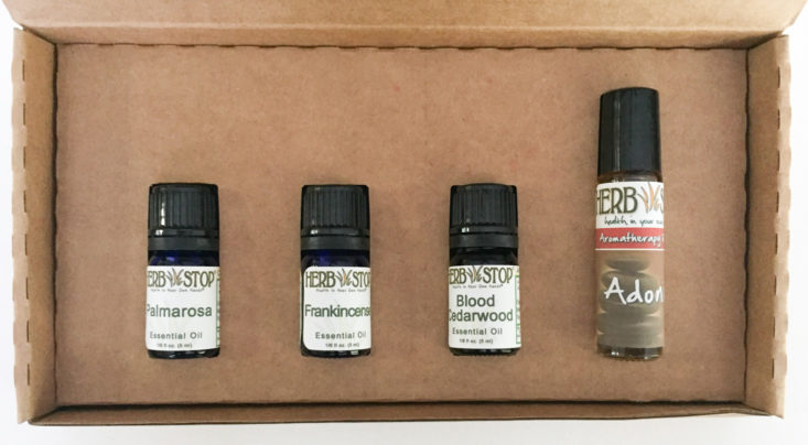 aroma box by herb stop - autumn is here - september 2017 Essential Oils Subscription Box