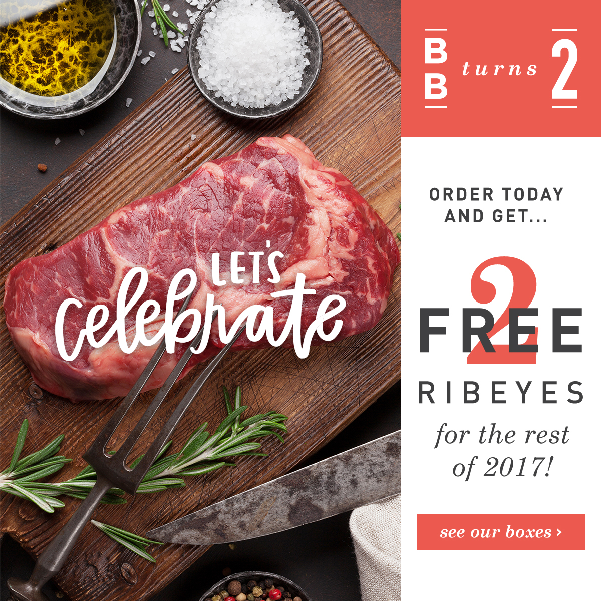 Butcher Box Coupon – 2 Free Ribeye Steaks In Every Box This Year!