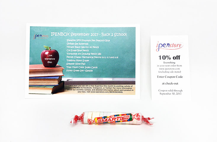 iPenBox Back 2 School September 2017 Writing Subscription Box