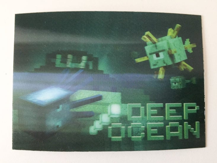 Mine Chest by Loot Crate - deep ocean - July/August 2017 Minecraft Subscription Box