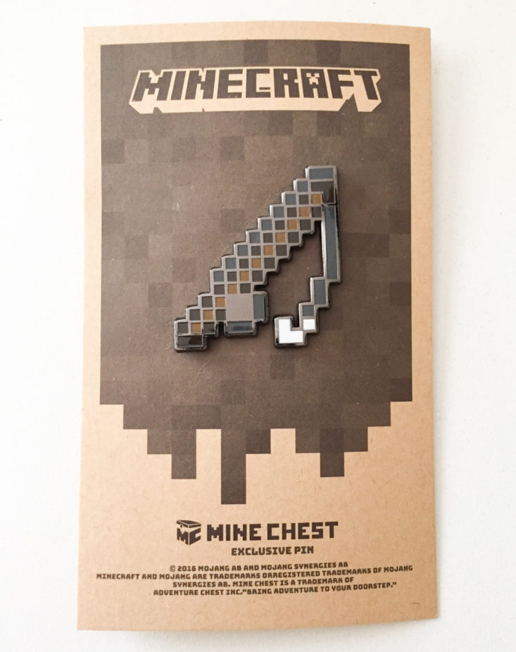 Mine Chest by Loot Crate - deep ocean - July/August 2017 Minecraft Subscription Box