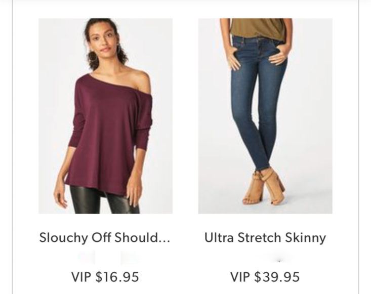PS by Justfab August 2017 Women's Plus Clothing Box