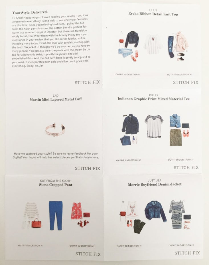 Stitch Fix September 2017 Women's Plus Clothing Subscription Box