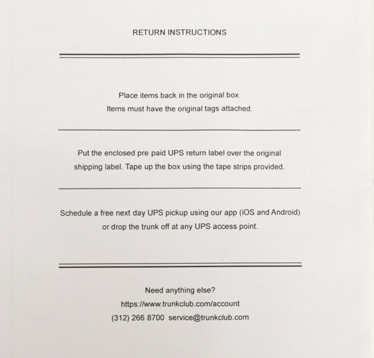 Trunk Club August 2017 Women's Plus Size Subscription Box