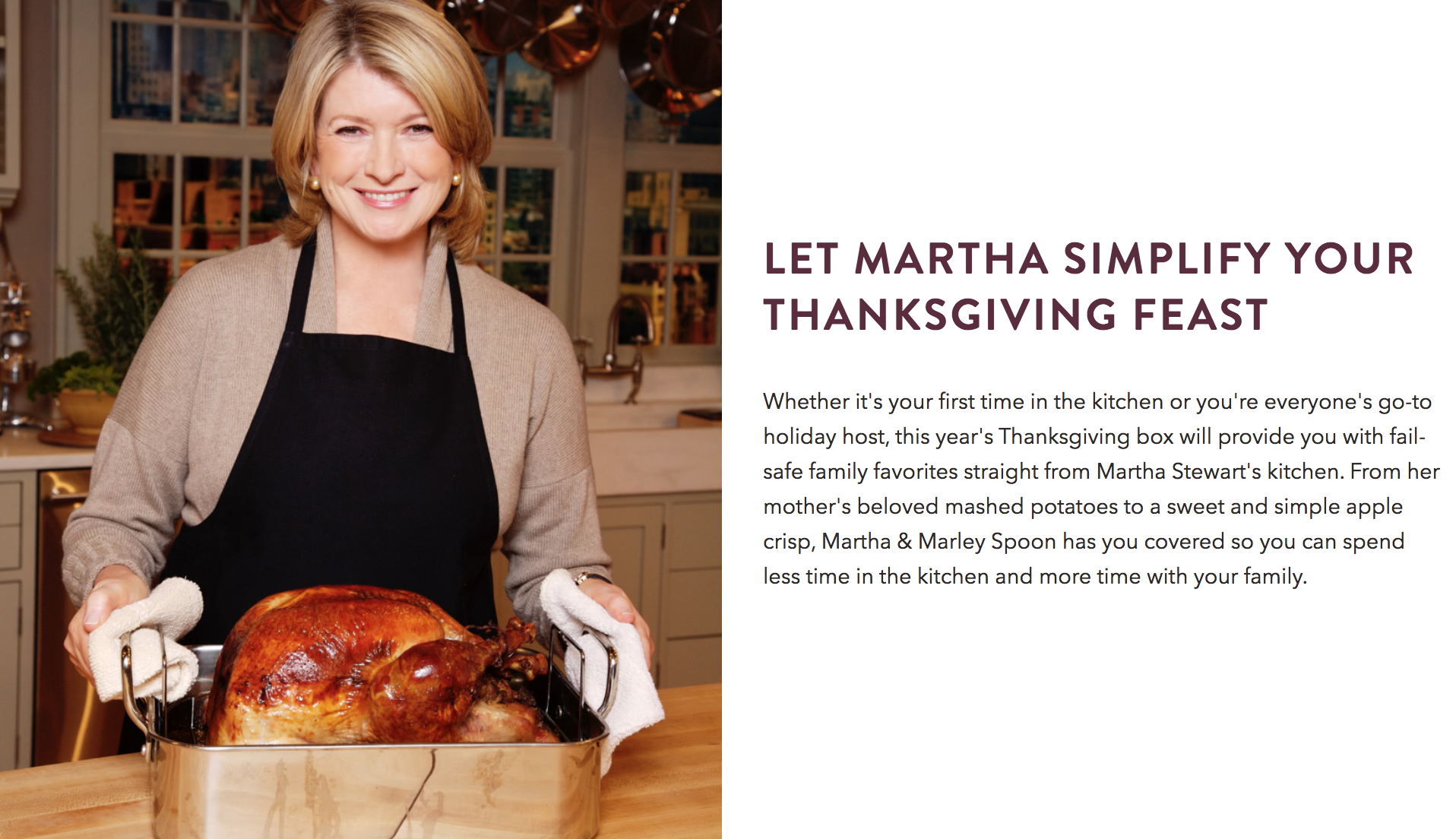 Martha & Marley Spoon Thanksgiving Feast Box – Now Available!