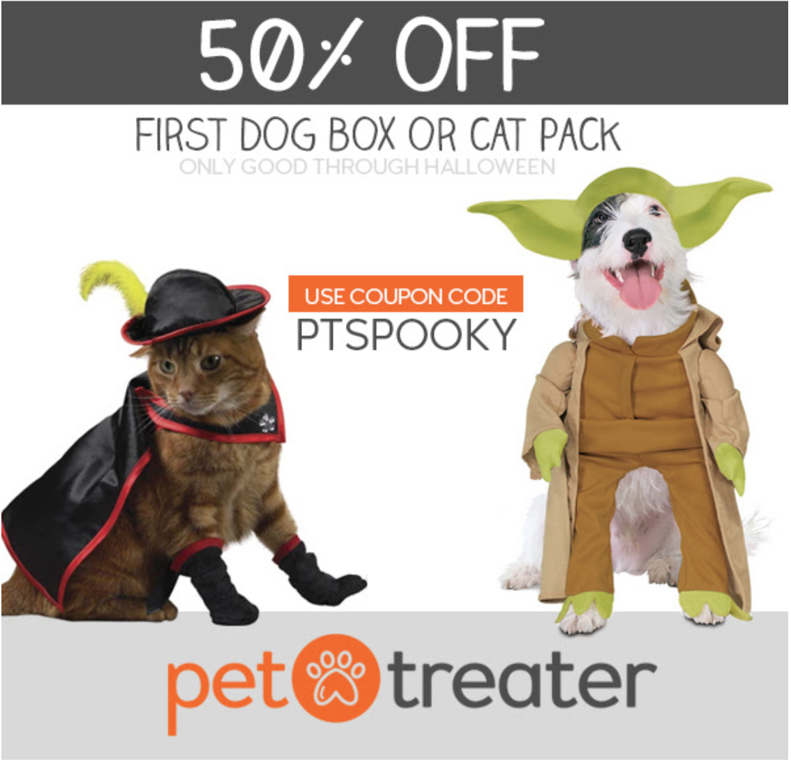Pet Treater Coupon – 50% Off Your First Box!