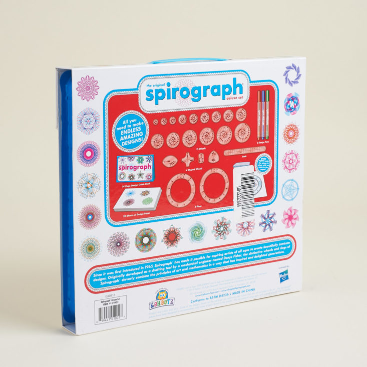 Target Arts and Crafts October 2017 - Spirograph back package