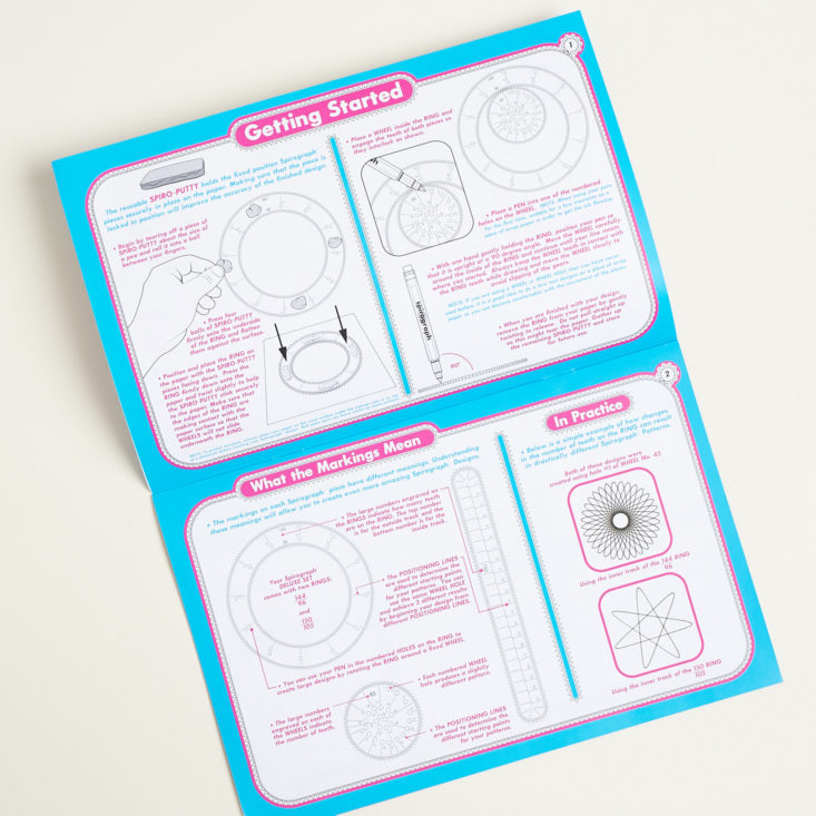 Target Arts and Crafts October 2017 - Spirograph instructions