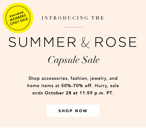 FabFitFun Summer & Rose Capsule Sale Starts Now!