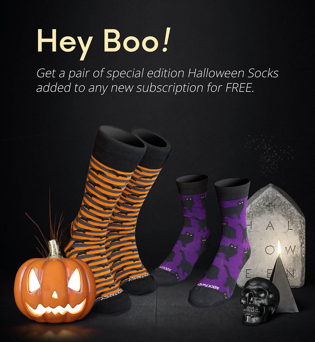 Sock Fancy Halloween Coupon – Free Pair of Socks with Subscription!