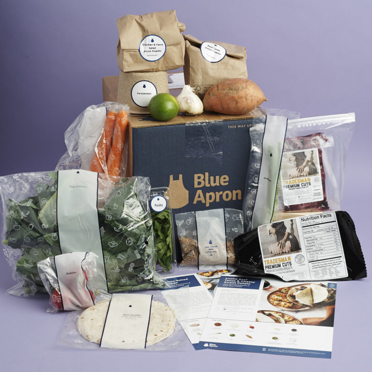 blue apron box cost