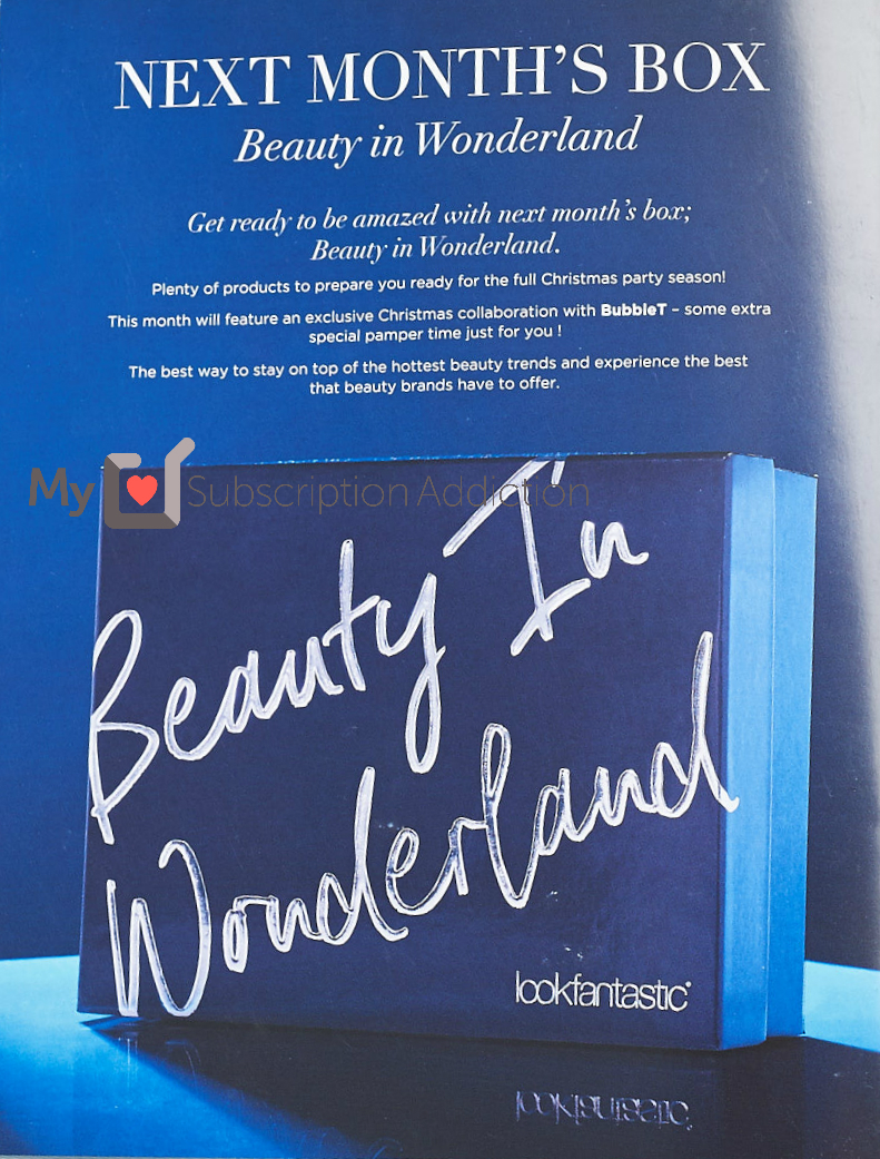 Look Fantastic Beauty Box December 2017 Theme + Spoiler!