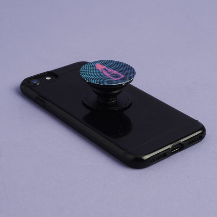 Popsockets phone grip and stand popped up on iphone