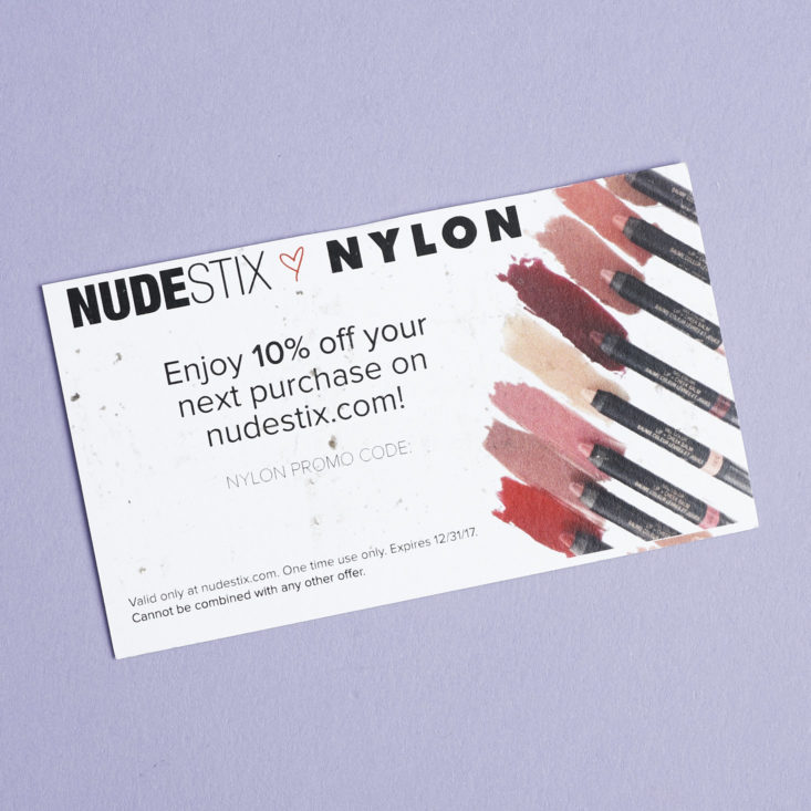 nudestix coupon code for nylon