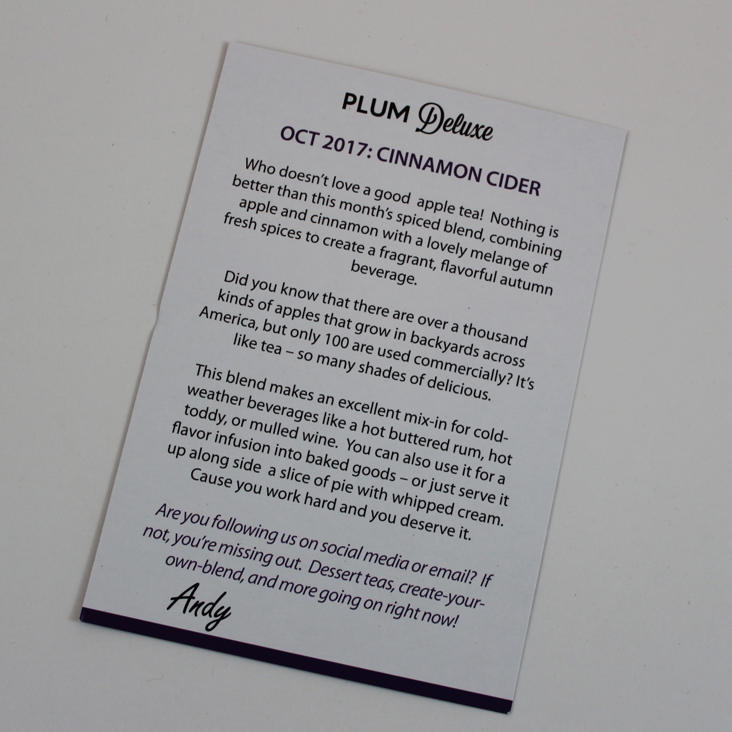 Plum Deluxe Subscription Box Review October 2017 MSA