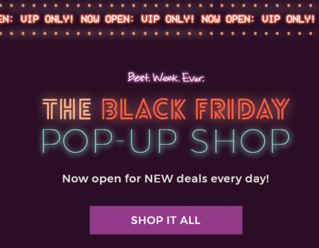 Fabletics Black Friday Pop Up Shop – Open Now!