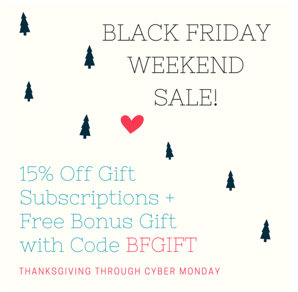 Ecocentric Mom Black Friday Coupon – Free Bonus Gift + 15% Off Gift Subscriptions!