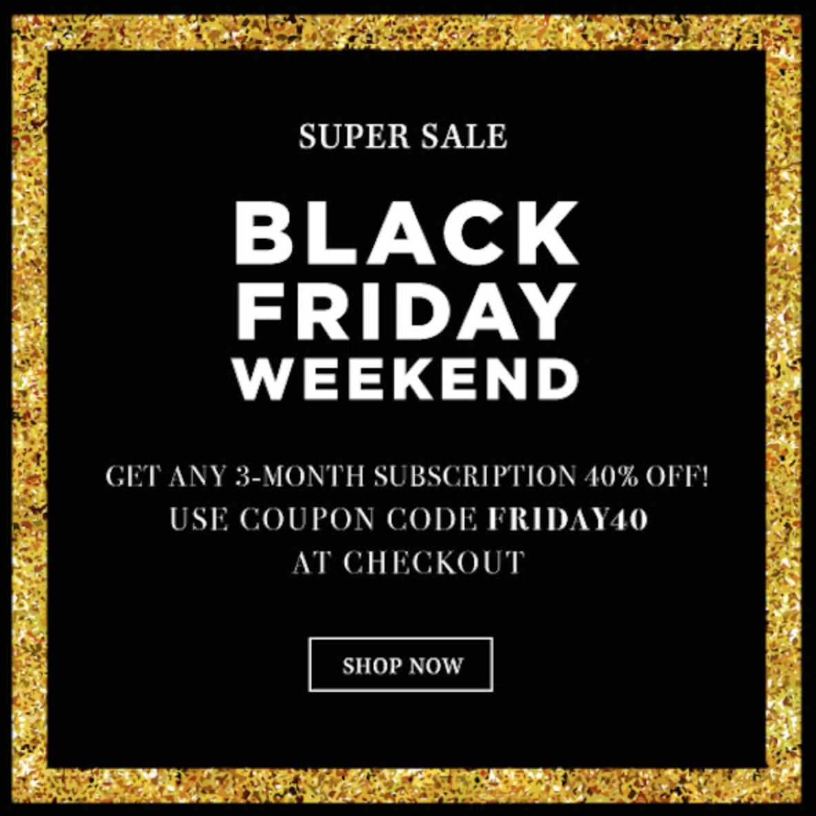 TheGiftBox Black Friday Coupon – 40% Off 3-Month Subscriptions!
