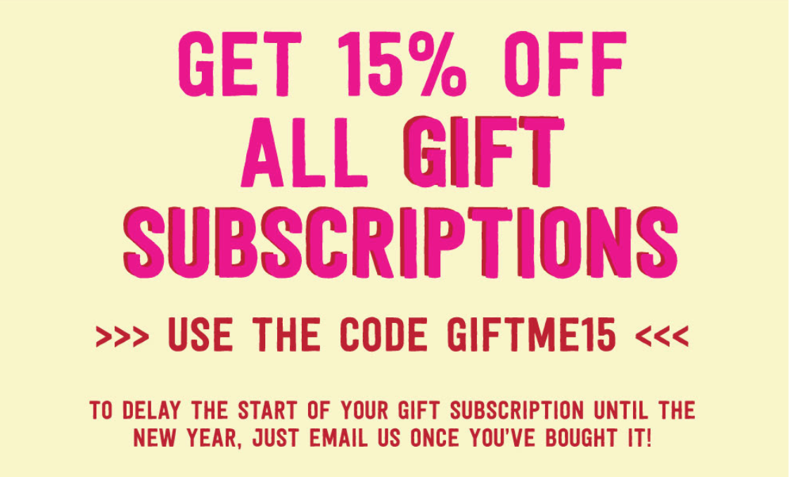 Pipsticks Black Friday Coupon – 15% Off Gift Subscriptions!